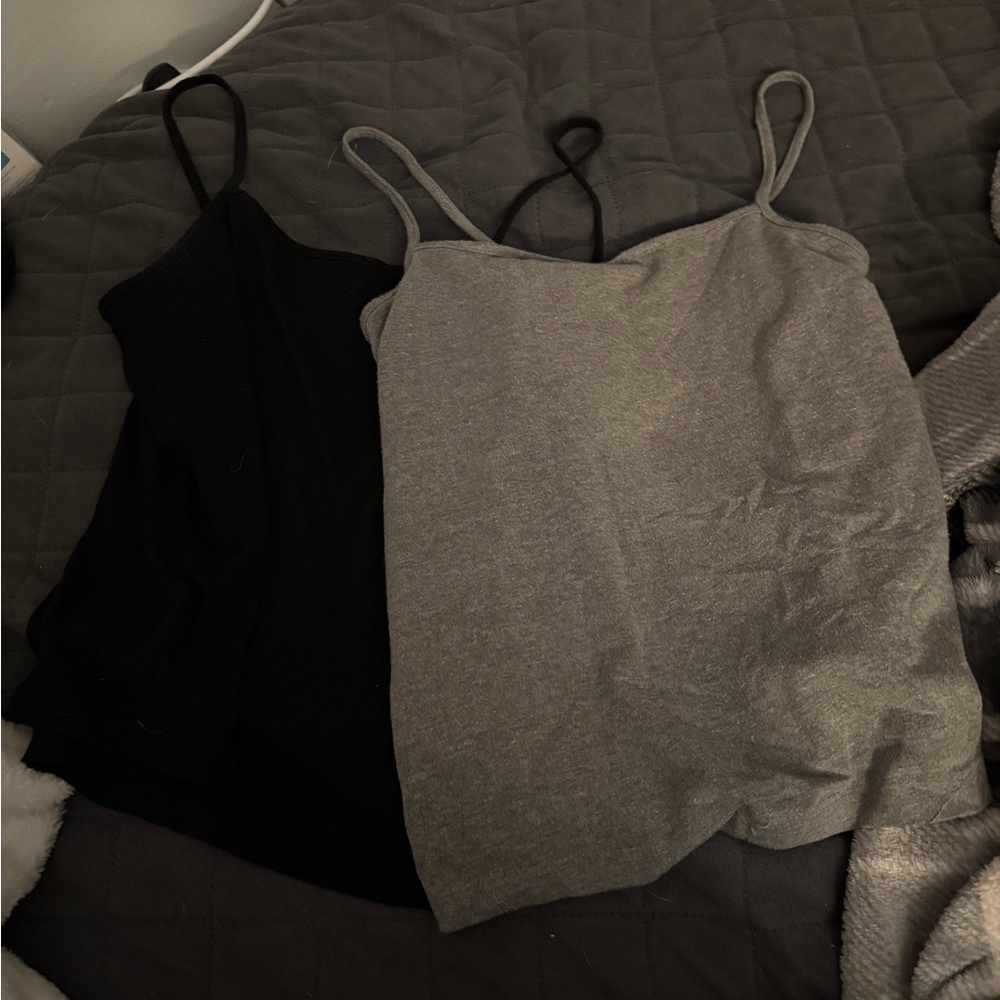 Wild Fable Black and Gray Camisole Tops